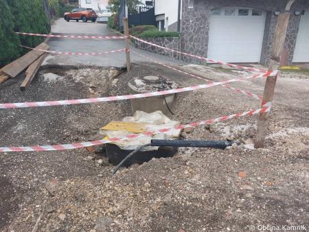 Obnova kanalizacije na Prisojni poti